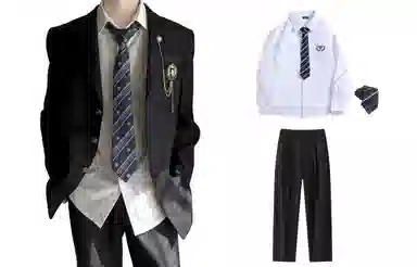 DK Uniform Single-Breasted Blazer