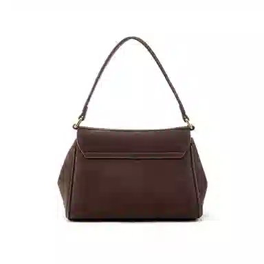 NAVIGARE Simple Leather Tote Elephant Grey Coffee