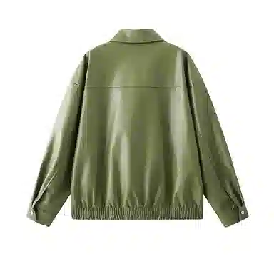 欧迪芬 美式复古高街潮流飞行员机车风休闲宽松防风透气翻领痞帅城市机能时尚氛围感皮扎染日常通勤百搭舒适品牌字母外套夹克 男女同款