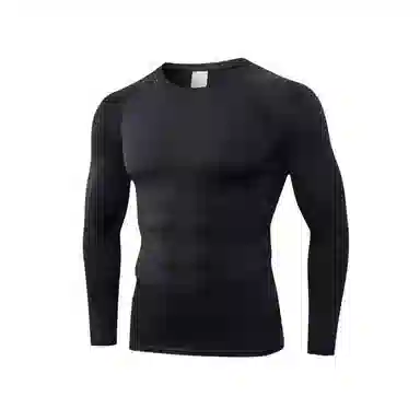 浪莎 户外跑步长袖吸湿速干衣经典运动健身衣 男款