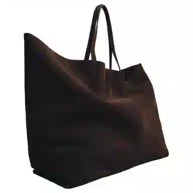 ZARA Leather Tote Bag Chocolate Large
