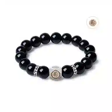 新中式小众气质招财转运六字真言文玩好运贺礼 白玉菩提 时尚手串手饰 男女同款情侣款