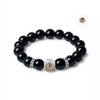 新中式小众气质招财转运六字真言文玩好运贺礼 白玉菩提 时尚手串手饰 男女同款情侣款