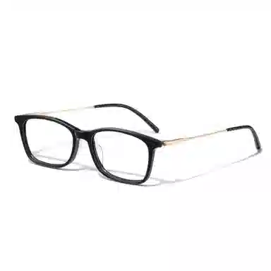 【联系客服可配度数】 苍木优品 专业近视眼镜框超轻黑框小框 β钛 方形 光学镜架 男女同款情侣款