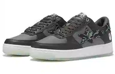 A BATHING APE STA Digital Camo Black Green