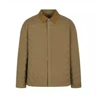 速写 秋休闲衬衫领时尚拼接羽绒服 男款