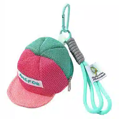 心水好物 多巴胺色网袋出行收纳包零钱硬币钱袋耳机包钥匙扣 涤纶 挂件 男女同款情侣款