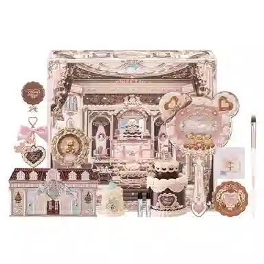 花知晓 甜心小熊系列彩妆套装礼盒 哑光清透自然