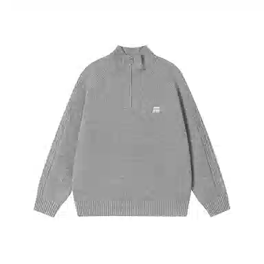 FORNINES Wool Blend Half-Zip Sweater