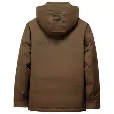 鸭鸭 山系户外风 登山休闲工装情侣宽松保暖外套加厚防寒连帽羽绒服 男女同款