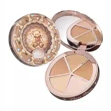 花知晓 甜心小熊四色遮瑕盘 均匀肤色自然