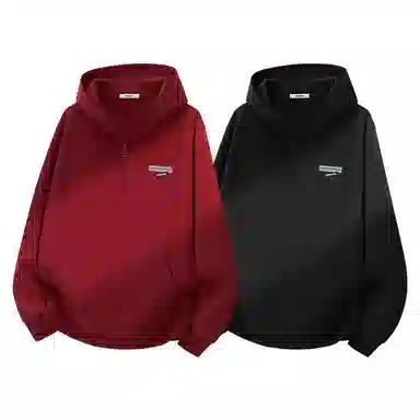 MINISO Retro Half-Zip Hoodie Set