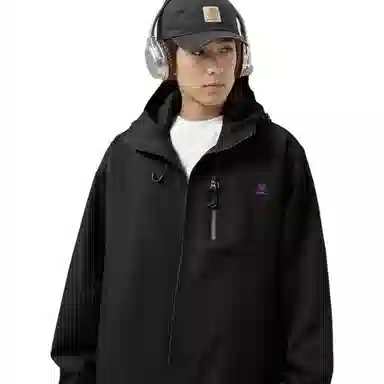 大卫贝肯  美式情侣款户外登山服潮休闲宽松日常百搭连帽  防水防风透气耐磨防泼水冲锋衣 男女同款