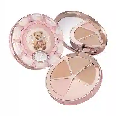 花知晓 甜心小熊四色遮瑕盘 均匀肤色自然