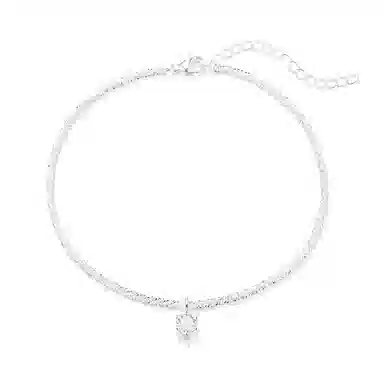 珂里 满天星女小众设计感细链显瘦简约爆闪轻奢气质优雅 日常通勤百搭 合成立方氧化锆 脚链 女款