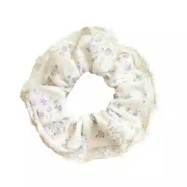 千桐 甜美慵懒风波点大肠发绳韩系大号头花高级感方巾皮筋扎发饰 布艺 发圈/头绳 女款