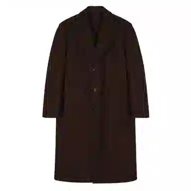 w2x Wool Overcoat Long Single-Breasted