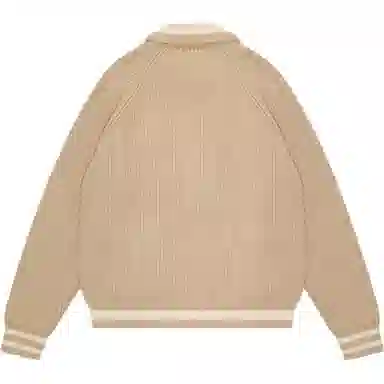 UNDEFEATED FW25 Striped Logo Knit Polo