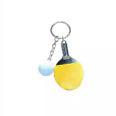 玄唐 创意迷你乒乓球钥匙扣挂饰球搭子专属包包 亚克力 挂件 男女同款情侣款