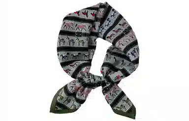 优幽兰 时尚百搭系脖高级感复古小方巾设计感小众老钱风领巾妈妈优雅气质减龄薄围巾衬衫西装包包装饰 丝巾 女款