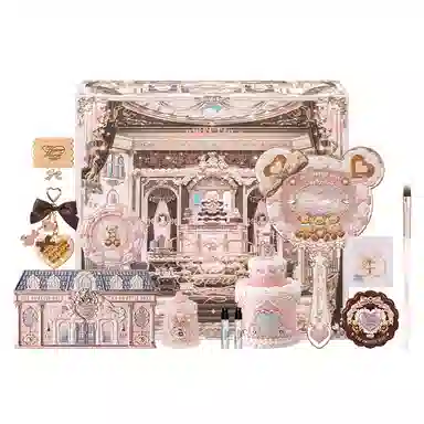 花知晓 甜心小熊系列彩妆套装礼盒 哑光清透自然