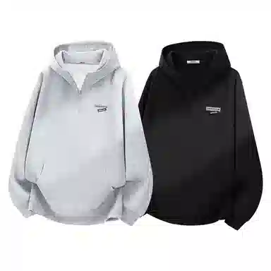 MINISO Retro Half-Zip Hoodie Set