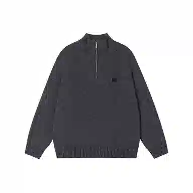 FORNINES Wool Blend Half-Zip Sweater