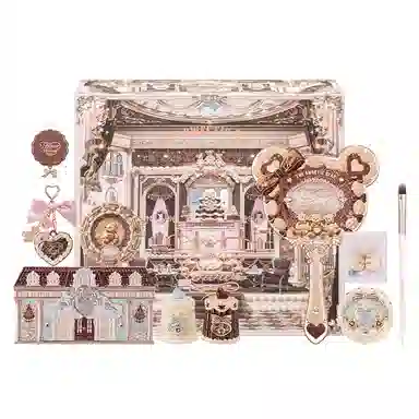 花知晓 甜心小熊系列彩妆套装礼盒 哑光清透自然