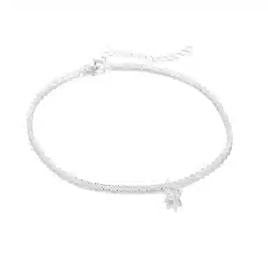 珂里 满天星女小众设计感细链显瘦简约爆闪轻奢气质优雅 日常通勤百搭 合成立方氧化锆 脚链 女款