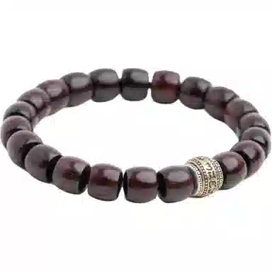 仙源 老型珠 碎银子招财 紫檀 木作手串 男女同款情侣款