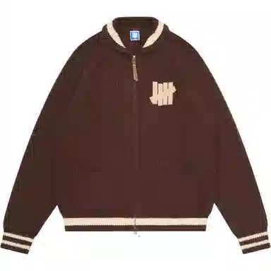 UNDEFEATED FW25 Striped Logo Knit Polo