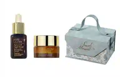 雅诗兰黛 新中式蓝礼盒 护肤套装 修护保湿紧致舒缓