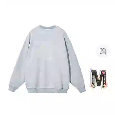 棉购 韩系卡通潮流苹果印花圆领慵懒感百搭休闲卫衣 女款