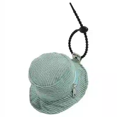 心水好物 个性迷你渔夫帽耳机包储物袋钥匙扣书包背包挂饰 灯芯绒  挂件 男女同款情侣款