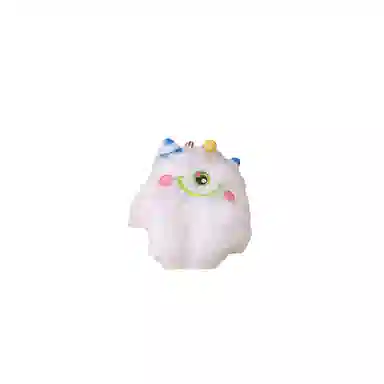心水好物 萌萌大眼小怪兽彩链钥匙扣包包毛绒法公仔 聚酯纤维 挂件 男女同款情侣款