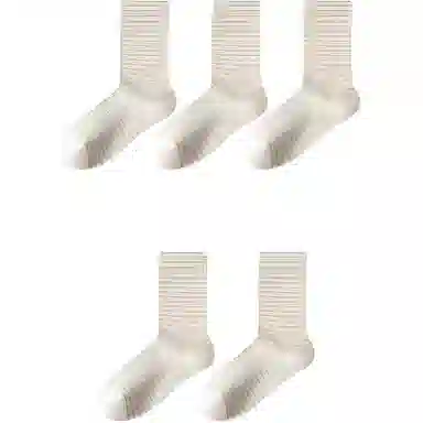 妮轻 纯棉春秋春夏中筒袜 女款