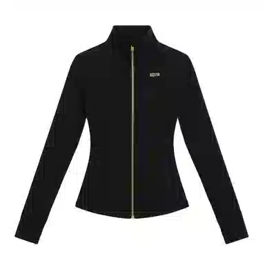 欧迪芬 立领纯色高弹显瘦立体剪裁外套塑形户外运动瑜伽健身拉链训练速干骑行上衣塑身衣 女款