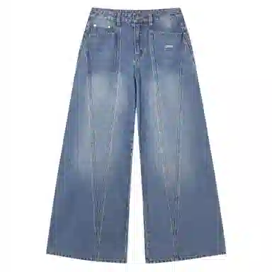 Mmlg Washed Wide Leg Jeans