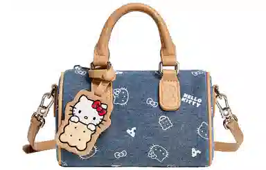 TOUTOU HelloKitty Boston Bag Denim Blue