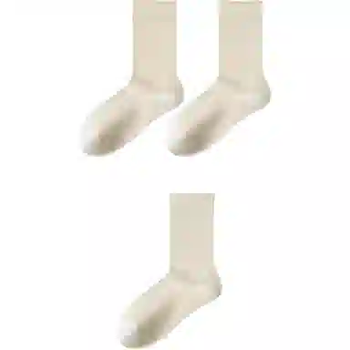 妮轻 纯棉春秋春夏中筒袜 女款