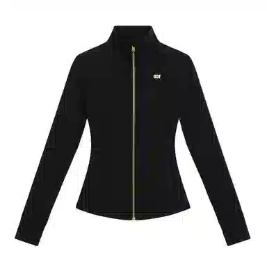 欧迪芬 立领纯色外套塑形户外运动显瘦高弹瑜伽健身拉链训练速干骑行上衣塑身衣 女款