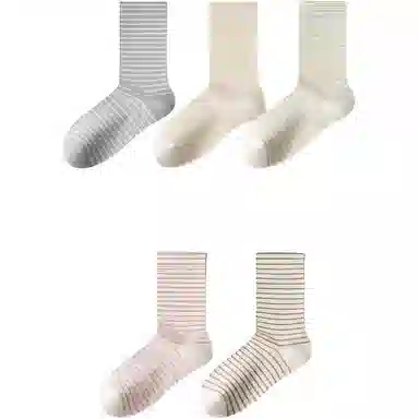 妮轻 纯棉春秋春夏中筒袜 女款