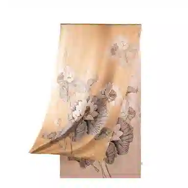 上海故事 【专柜同款】秋冬提花绫印花长巾礼盒装优雅古典高贵 桑蚕丝 丝巾 女款