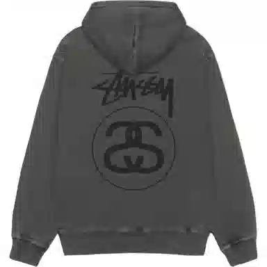 Stussy FW25 STOCK LINK HOODIE PIGMENT DYED logo