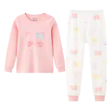 红豆 女童秋衣秋裤保暖初中生内搭柔软套装内衣儿童款