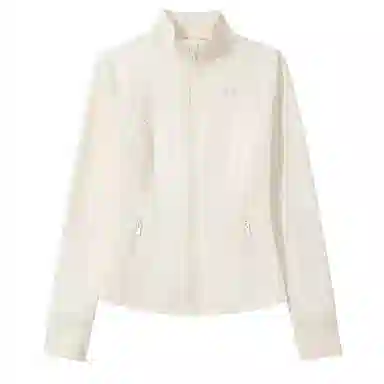 欧迪芬 立领纯色高弹显瘦立体剪裁外套塑形户外运动瑜伽健身拉链训练速干骑行上衣塑身衣 女款