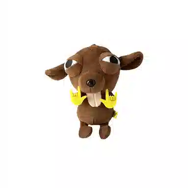 心水好物 洗袜袜沙雕抽象丑萌嘻哈吉娃娃毛绒公仔挂饰包包 聚酯纤维 挂件 男女同款情侣款