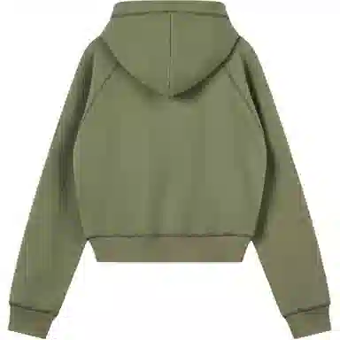 RestRecreation FW25 ZIG ZAG STITCH CROPPED HOOD