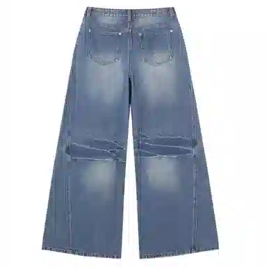 Mmlg Washed Wide Leg Jeans