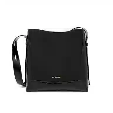 红蜻蜓 简约百搭小众气质高级感通勤日常实用水桶包手提腋下斜挎包 牛皮 单肩包 常规 女款 黑色/咖啡色